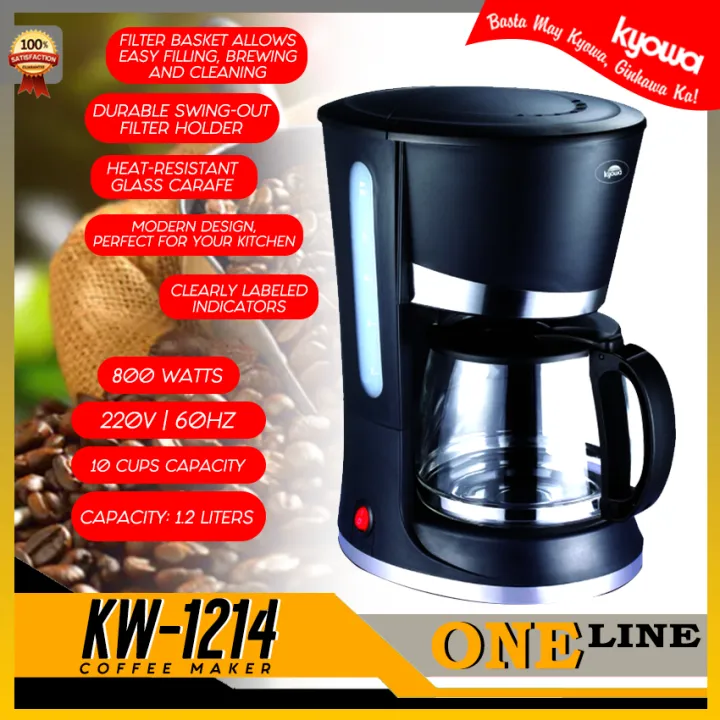ONELINE Kyowa (KW1214) Coffee Maker with AntiDrip Function Lazada PH