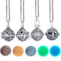 【CC】☬◙  Dropshipping Felt Stone Aromatherapy Antique Diffuser Necklace Locket for Perfume