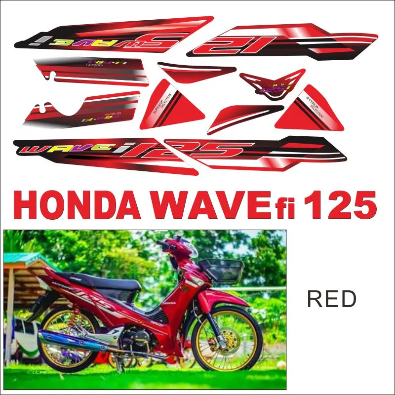 Honda Wave Fi 125 125i Full Body Sticker Protector 18 19 Model Lazada Ph