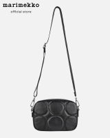 MARIMEKKO SOFT GRATHA KIVET BAG กระเป๋า กระเป๋าสะพายหนังสีดำ