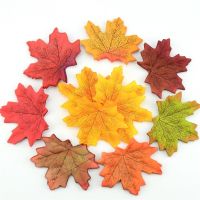 【hot】◈ﺴ  100Pcs Artificial Silk Leaves Multicolor Vivid Fake Wedding