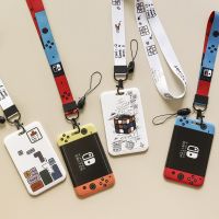 hot！【DT】♠✵﹍  Ins Couple Transparent Lanyard Card Holder Student Credential Pass Credit Straps