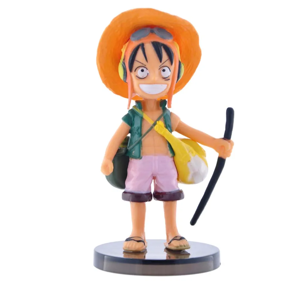 9pcs / lot Figure One Piece Luffy Chopper Anime Toy Model