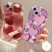 MissConnie เคสสำหรับ Realme C35 C21Y C55 C33 C25Y C20A 5 6 5S 5i 7i C11 C17 C25s 3D C15 C3 C25 C20 C30 C21 C11 C12 C31ขอบโค้งงอขอบโค้ง Tpu อ่อนนุ่มเงางามรักหัวใจลายตารางหมากรุก