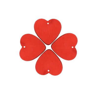 10Pcs Red Love Heart Lebel DIY Party Decoration Sipplies Wooden Heart Tag for Vanlentines Gift Packing Wood DIY Crafts  Power Points  Switches Savers