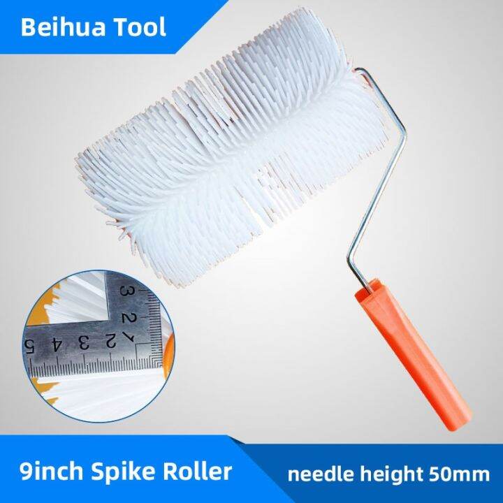 (Aixin) 9inch Spiked Roller Spike height 50mm Self leveling Cement