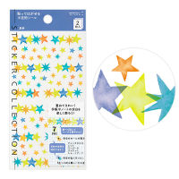 MIDORI Sticker Schedule 2536 Semi-Transparent Star / สติ๊กเกอร์กึ่งโปร่งใสสำหรับแพลนเนอร์ ลายดวงดาว (D82536006)
