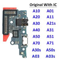 ต้นฉบับสําหรับ Samsung A10 A20 A30 A50 A70 A01 A11 A31 A51 A21s A03 A03s USB Charger Port Dock Connector Charging Board Flex Cable