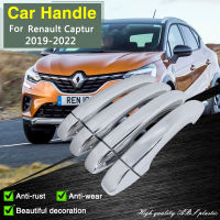 for Renault Captur MK2 JB JE 2019 2020 2021 2022 Chrome Door Handle Cover Car Accessories Styling Decoration Stickers