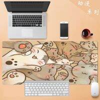 สีชมพูสีดำและสีขาวจับคู่ Cat Table Pad แผ่นรองเมาส์ Cat Claw แผ่นรองเมาส์คอมพิวเตอร์ขนาดใหญ่