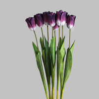 【Cw】 3D Real Touch Tulip hand make fake plants home decoration festival flowers DIY decoration tulips artificial flower ！