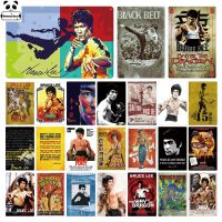 Bruce Lee Metal Tin Poster Plaque-นักแสดงวินเทจป้ายโลหะสำหรับ Man Cave Bar Pub Club Wall Decor