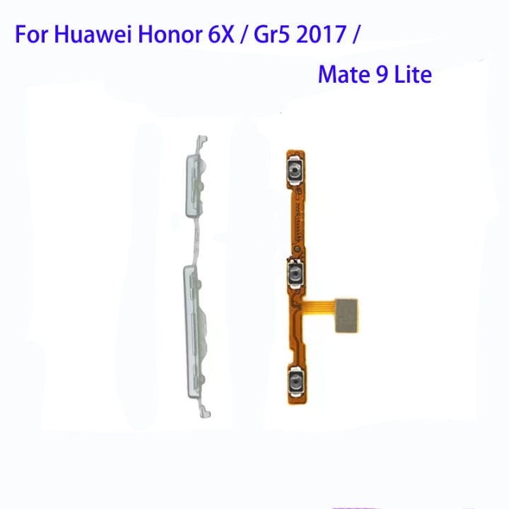 ปุ่มปรับระดับเสียงปุ่มเปิดปิดสายเคเบิ้ลยืดหยุ่นสำหรับ-huawei-honor-6x-gr5-2017-mate-9-lite-อะไหล่สายเคเบิล