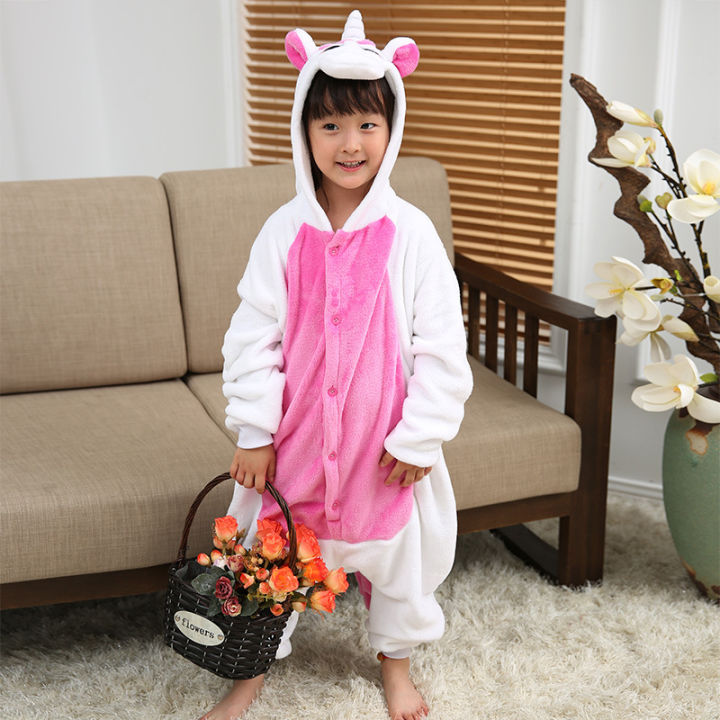 flannel-children-pajamas-set-winter-hooded-animal-unicorn-stitch-kids-pajamas-boys-girls-sleepwear-onesie-women-pyjamas