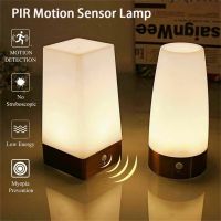 【 YUYANG Lighting 】 Led Motion Sensor Light Battery Operated Lamps Bedside Table Bedroom Batteries - Night Lights Aliexpress