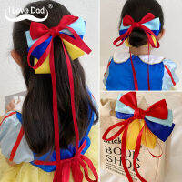 Streamer Bow กิ๊บติดผมเด็ก Snow White Crown Girl Hair Clip Kids Headware Accessories