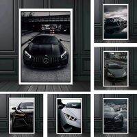 Nordic Modern Luxury รถโปสเตอร์ Mercedes Audi Lamborghini ภาพวาดผ้าใบ HD พิมพ์ภาพผนังห้องนอน Office Home ตกแต่ง New