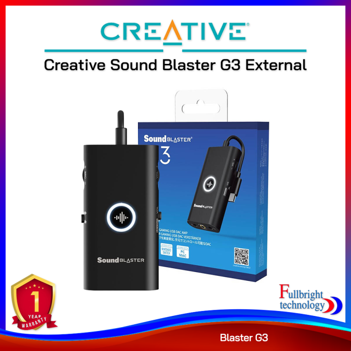 💚 Creative Sound Blaster G3 External การ์ดเสียงพกพาขนาดเล็ก ใช้งานง่าย