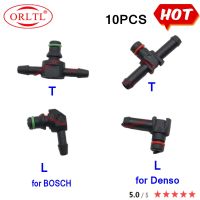 ¤﹊❅ Return Oil Backflow Pipe Connector Return Oil Backflow for Denso BOSCH Series Diesel Injector Plastic Two-Way Joint Pip 10PCS