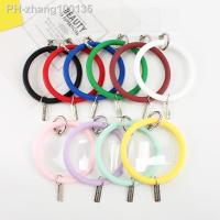 Silicone Wristbands Ring Circle Bracelet Phone Charm Lanyards Phone Strap for Mobile Phone Keychain Anti-Lost Cell Phone Lanyard