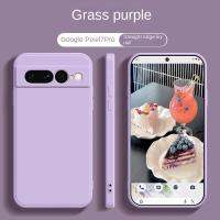 เคสป้องกันกล้องกันกระแทกสองฝาหลังอ่อนนุ่มสำหรับ Google Pixel เคสสำหรับ Google โทรศัพท์ซิลิโคนเหลวสี่เหลี่ยมขนาด5ก. 7Pro Pixel7น้ำหนัก5ก.