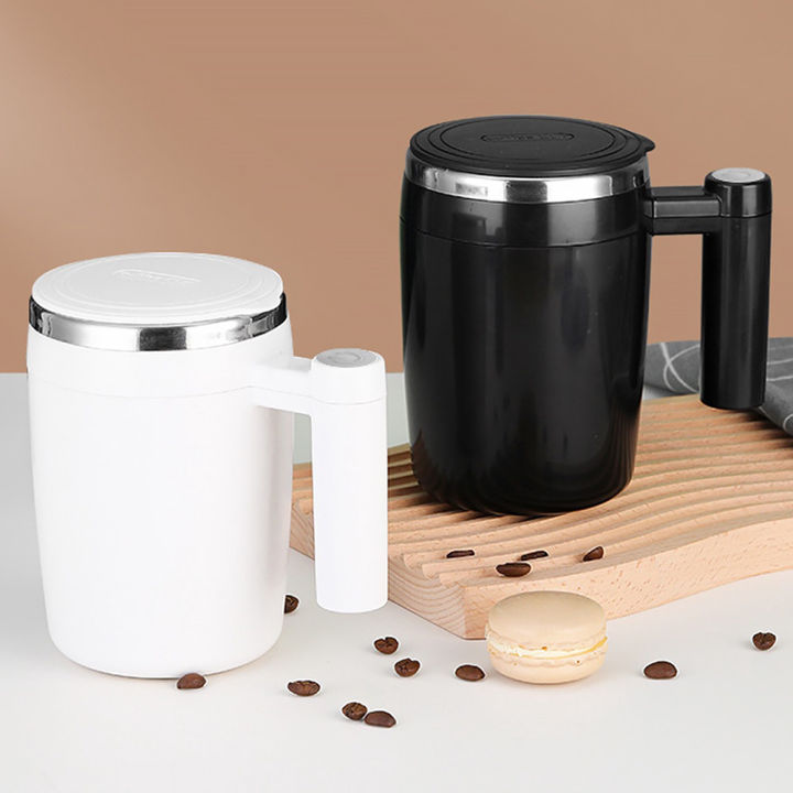 zir-แก้วกาแฟสามารถชาร์จได้อัตโนมัติถ้วยปั่น380มล-304สแตนเลส-พร้อมไม้คนถ้วยปั่นสแตนเลสถ้วยผสมเองอัตโนมัติ