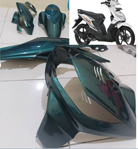 BODI HALUS HONDA BEAT KARBU TAHUN 2009 HIJAU BOTOL WARNA CUSTOM