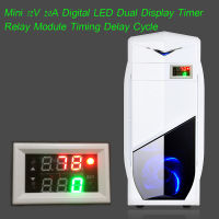 Mini 12V 20A Digital LED Dual Display Timer Relay Module Timing Delay Cycle