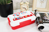 กล่องข้าว กล่องอาหาร เบนโตะ พกพา ไมโครเวฟได้ ลายHello Kitty JP Quality 550ml 12x19x7 cm 4973307520778