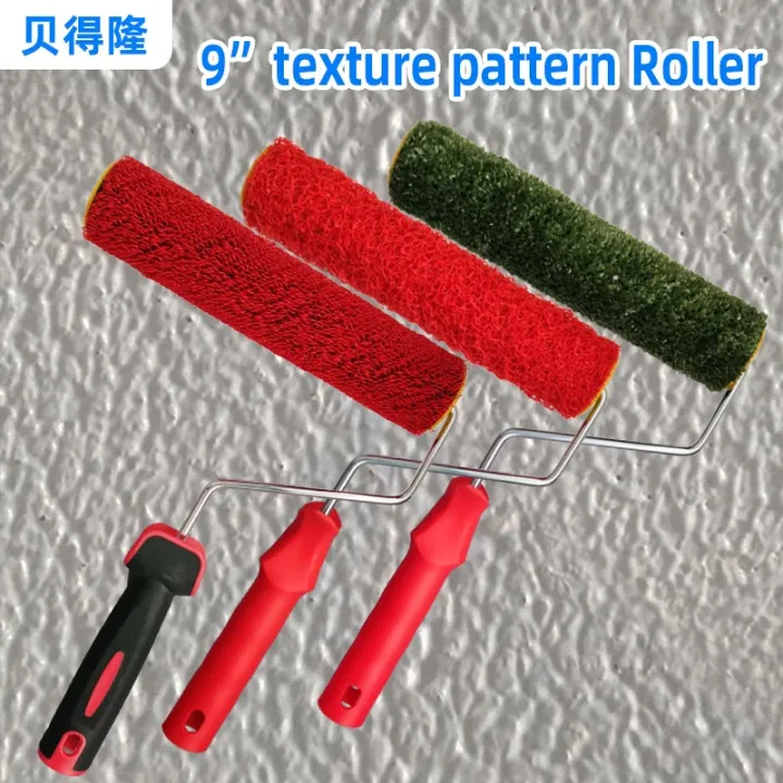{hot} 9inch Texture Roller Brush Art Paint Pattern Paint Roller for