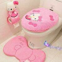 ห้องน้ำ ฝาครอบเสื่อชั้นสามชิ้น Hello Kitty