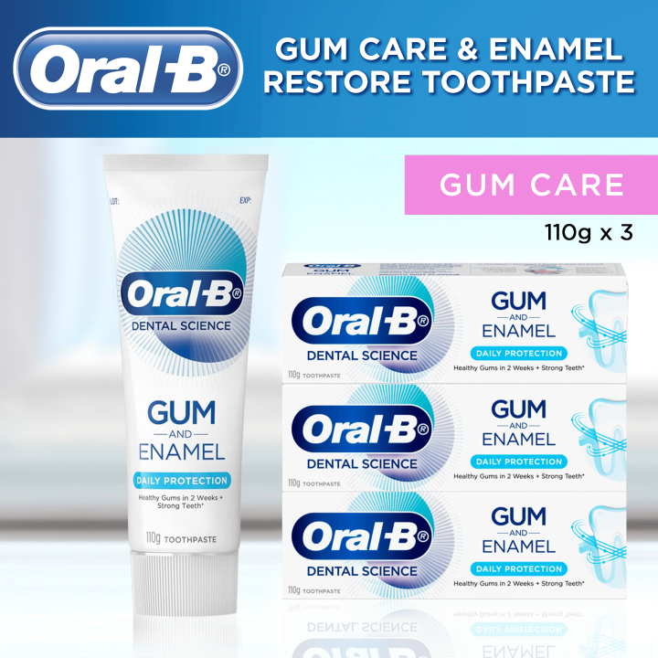 [Bundle Of 3] Oral-B Gum Care & Enamel Daily Protection Smooth Mint ...