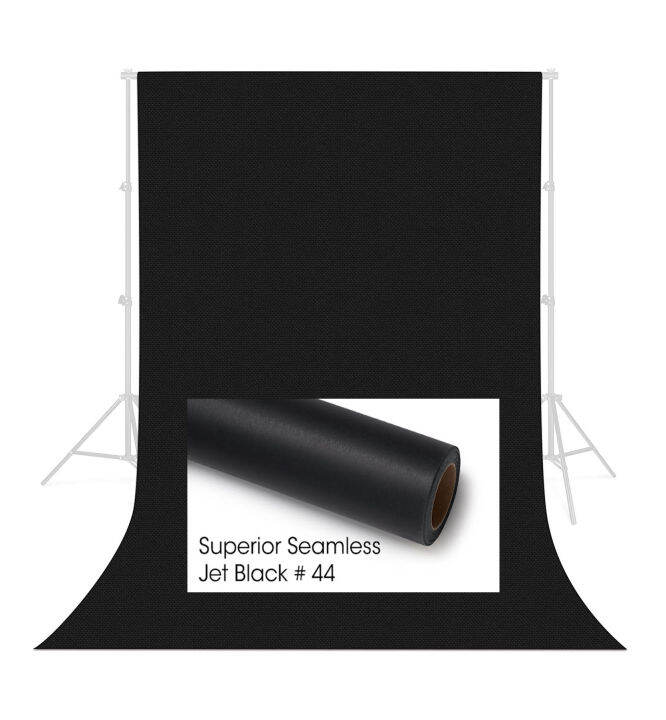 Kelly Photos Studio Photography Backdrop Jet Black #44 Seamless Paper Roll  Back Ground | Lazada