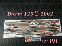 สติ๊กเกอร์ DREAM 125 สีเทา v  ปี 2002