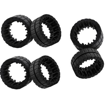 6Pcs Wheel Tires for M6 (6110, 6012) Vacuum Cleaner Spare Parts Non- Replacement Wheel Tires