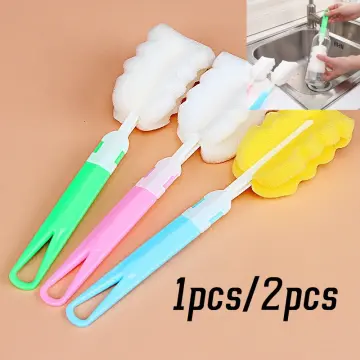 2pcs/set Cleaning Narrow Brush Long Handle Portable Gap Clothes