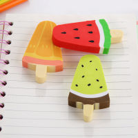 15pcsset cute Fruit ice stick shape Eraser Student school Office Stationery wholesale