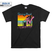 T-shirt Gildan เสื้อยืด โอเวอร์ไซซ์ พิมพ์ลายโลโก้ MTV คลาสสิก แฟชั่นฤดูใบไม้ผลิ สําหรับเด็ก Unisex 7108S-5XL  ULL7