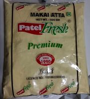 PATEL  fresh makai ATTA  แป้งข้าวโพด Maize flour / MAKKI Atta 500g.