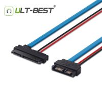 สายเคเบิลอนุกรม Ata สัญญาณ Sata 5V 22pin 715 F ถึงบอบบาง Sata 13pin 76 M F/ M ตัวเชื่อมต่อ Conterver 30Cm/1ft/12Inch