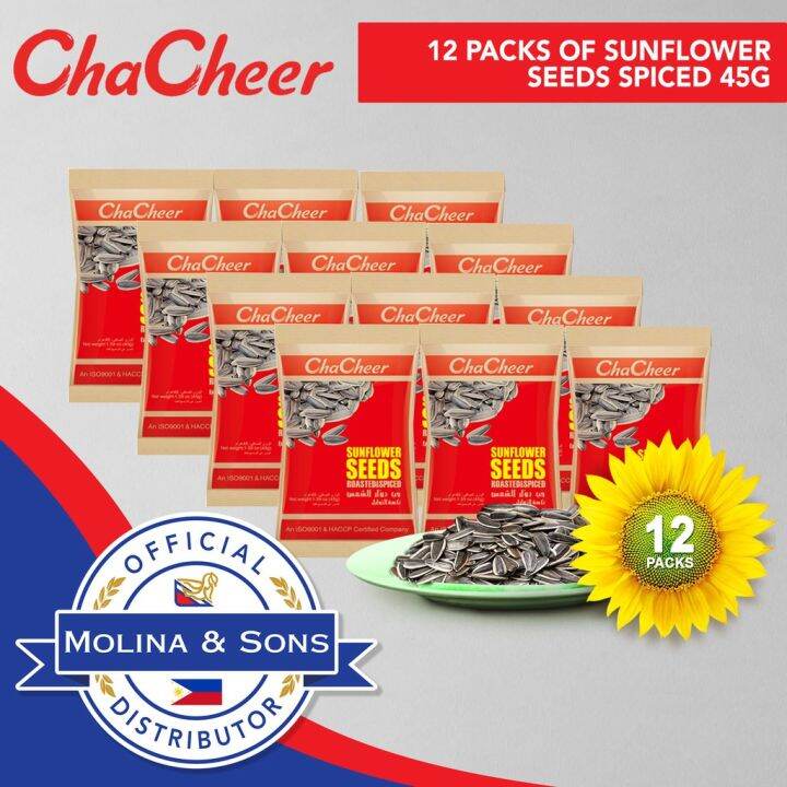 ChaCheer Sunflower Seeds Spiced 45G Pack of 12 Lazada PH