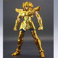 18Cm Anime Figure Saint Cloth Myth Mc Lion Starburst Color Scheme / 24K Leo Metal Club Mc Leo Aioria Glod Ex 2.0 Action