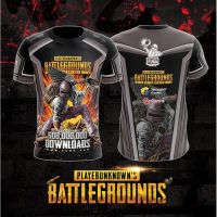 PUBG BattleGrounds Sublimition Jersey For 3D T Shirt Fully sublimated short sleeves SizeS-5XL