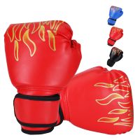 Kids Boxing Gloves Children Punch PU Leather Portable Exercise Mitts Boys Girls Train Glove Hand Protector Black