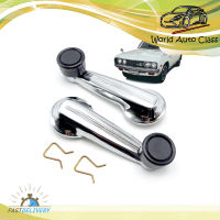 มือหมุนกระจก ซ้าย+ขวา เหล็ก+ดำ Datsun  Aftermarket 620 Pickup ประตู ปี1972 - 1979 มีบริการเก็บเงินปลายทาง