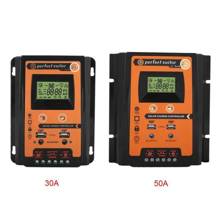 30a-mppt-pwm-solar-charge-controller-12v-24v-solar-panel-battery-regulator-dual-usb-port-lcd-display