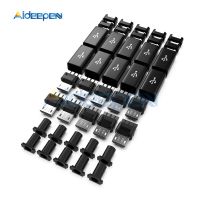 10Pcs/lot Micro USB Cable Male Plug Connector DIY Kit With Covers Case Black DIY Data Cable Accessories Mini Plug TerminalsWires Leads Adapters