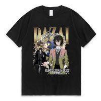 Vintage Oversized T-shirt Anime Bungo Stray Dogs Dazai Osamu Nakahara Chuuya Eyes T Shirt Short Sleeve Men Tees XS-4XL-5XL-6XL