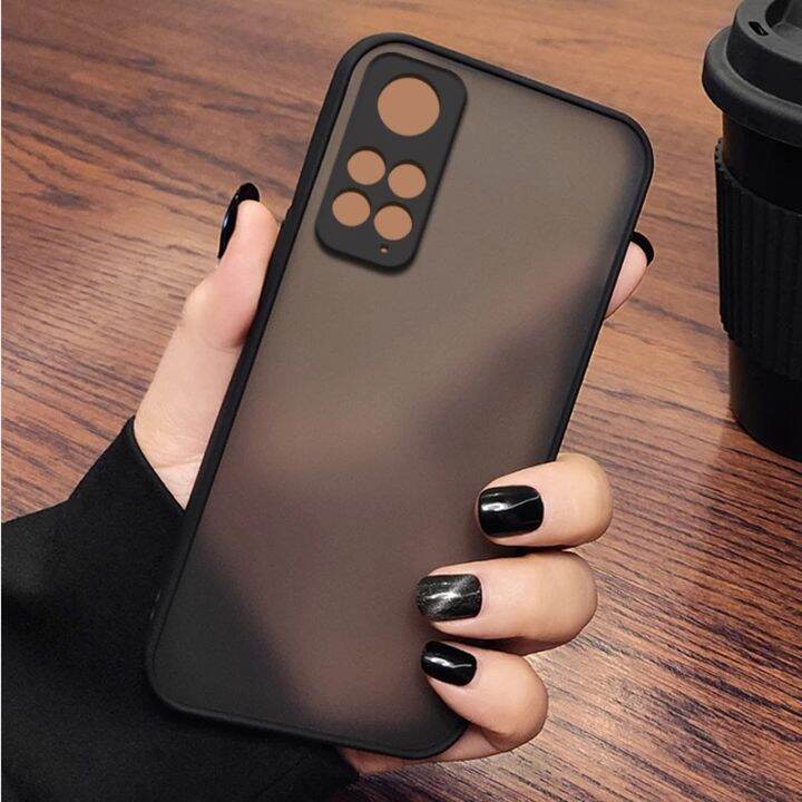 ส่งจากไทย-case-xiaomi-redmi-note11-4g-เคสกันกระแทก-เคสปุ่มสีผิวด้าน-กันรอยกล้อง-ขอบนิ่มหลังแข็ง-เคสเสี่ยวมี่เรดมีnote11