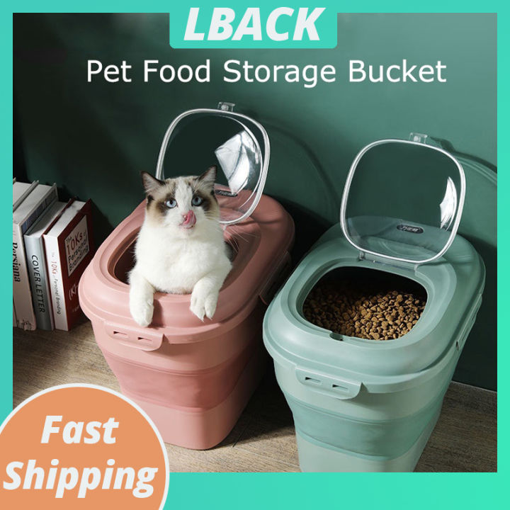 1pc Transparent Portable Insect-proof And Moisture-proof Flour Storage  Container With Seal For Long-lasting Use, Cat And Dog Food Organizer